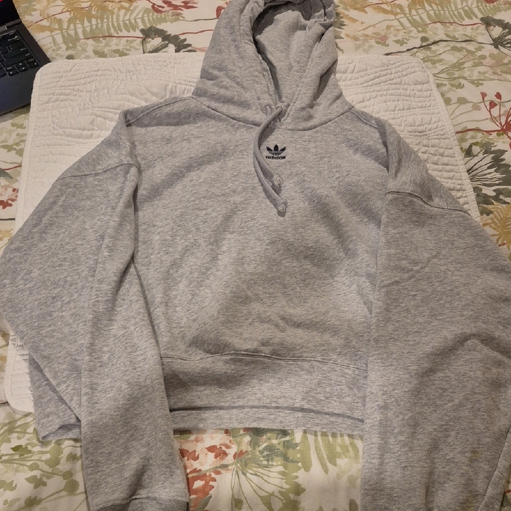 Adidas Light Gray Women's Hoodie
